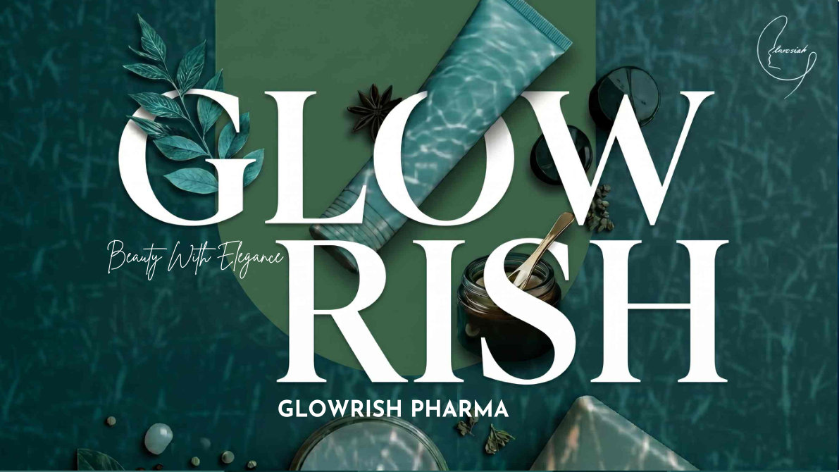 Glowrish skincare brand identity