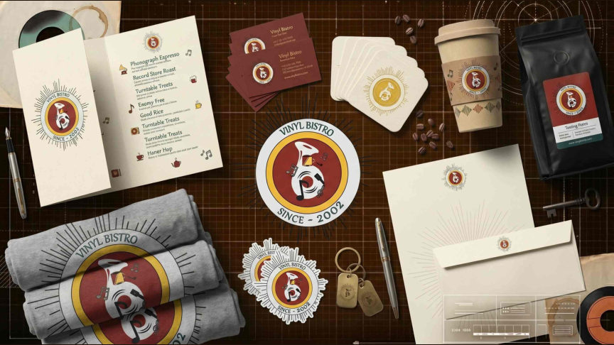 Vinyl Bistro identity