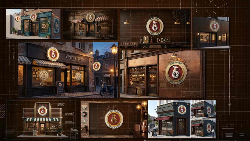 Vinyl Bistro logo rationale
